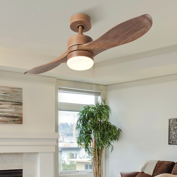CO-Z 42" 2-Blade Reversible LED Ceiling Fan w Light Kit, Remote Control